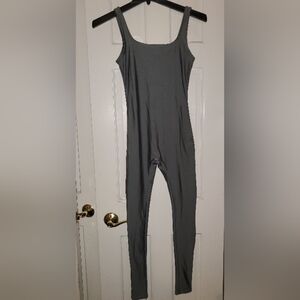 JNK S Gray Jumpsuit super skinny very stretchy sleeves less